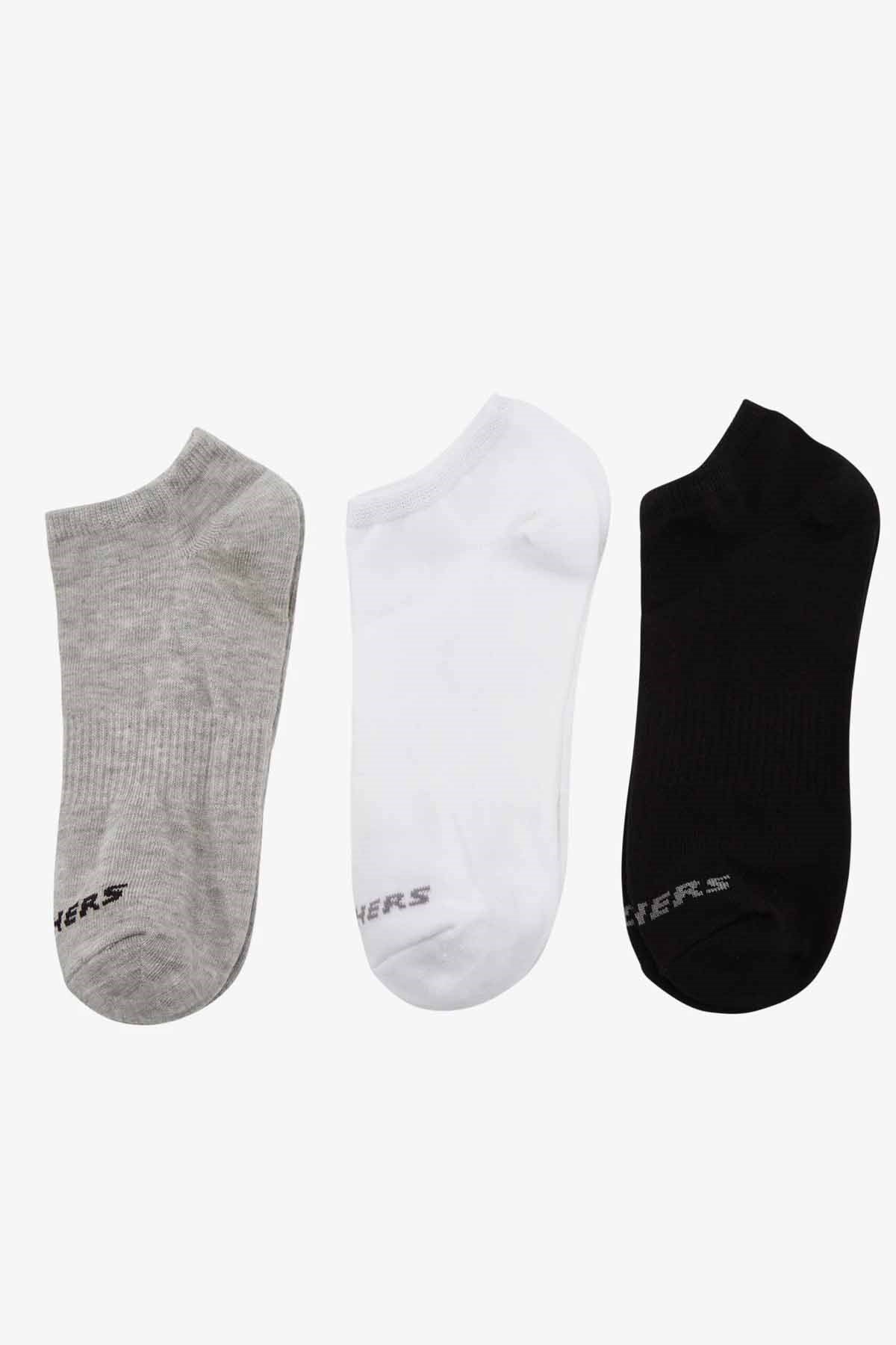 SKECHERSÇorapSkechers U 3 Pack No Show Socks Unisex Çorap S212300-900 SyhByzGri