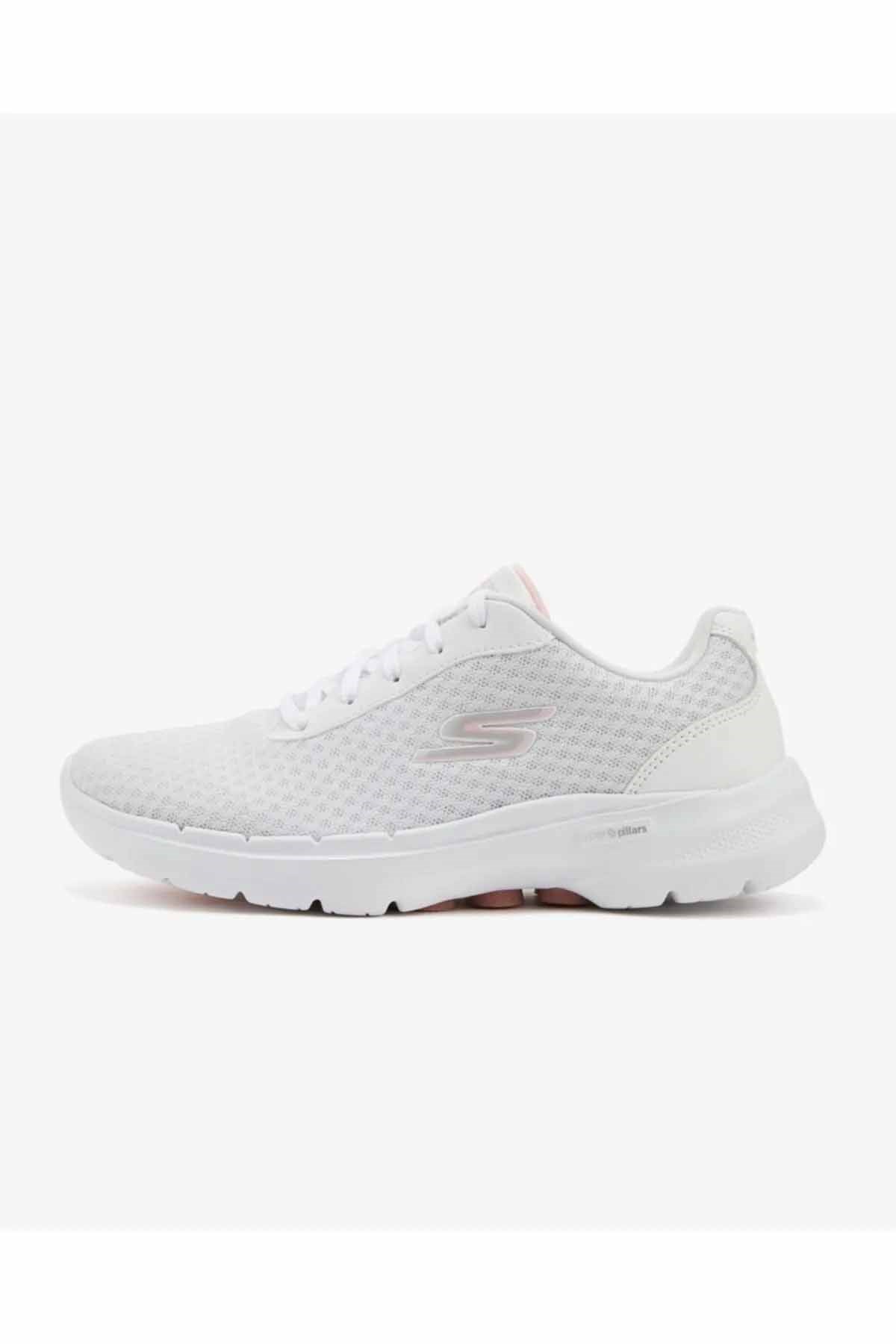 SKECHERSGünlük SporSkechers GO WALK 6 - İCONİC VİSİON Kadın Günlük Spor Ayakkabı 124514 WPK Beyaz