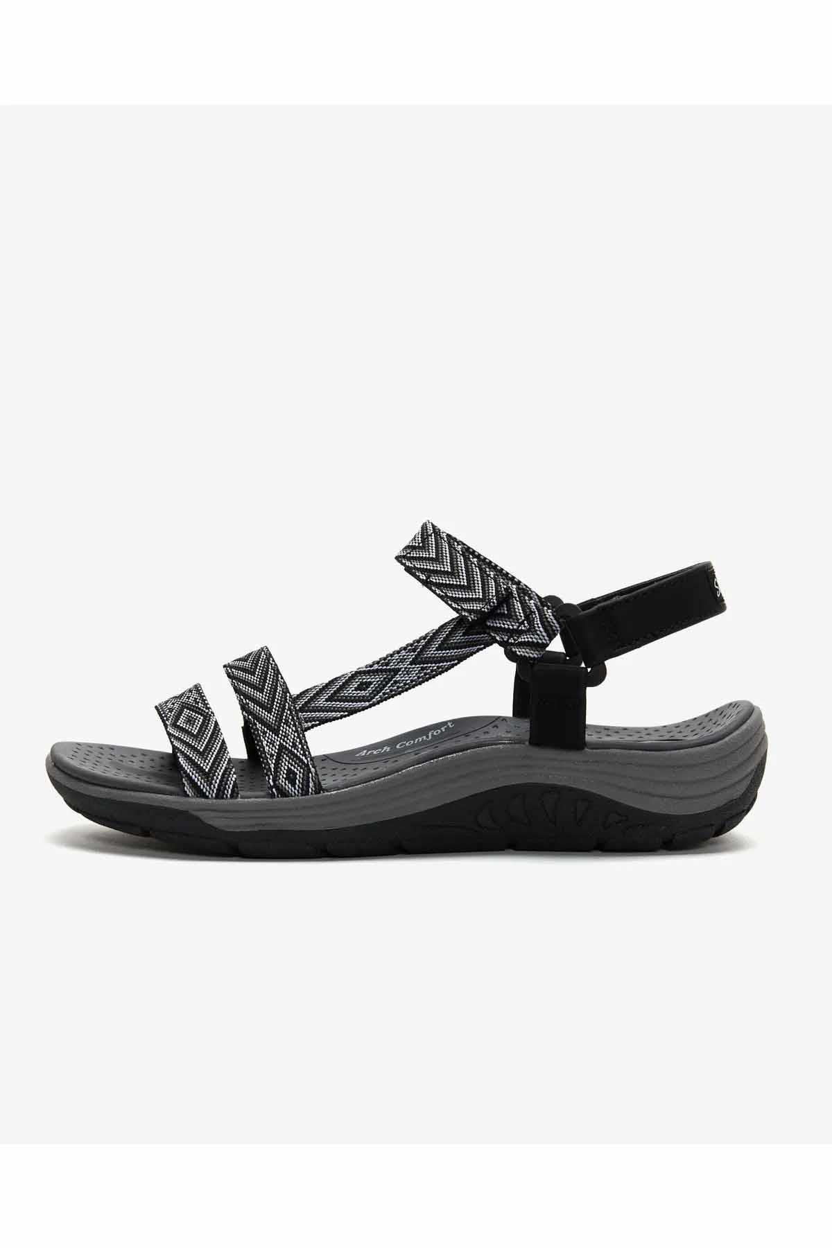 SKECHERSSandaletSkechers REGGAE CUP Kadın Sandalet Ayakkabı 163126 BKW Siyah