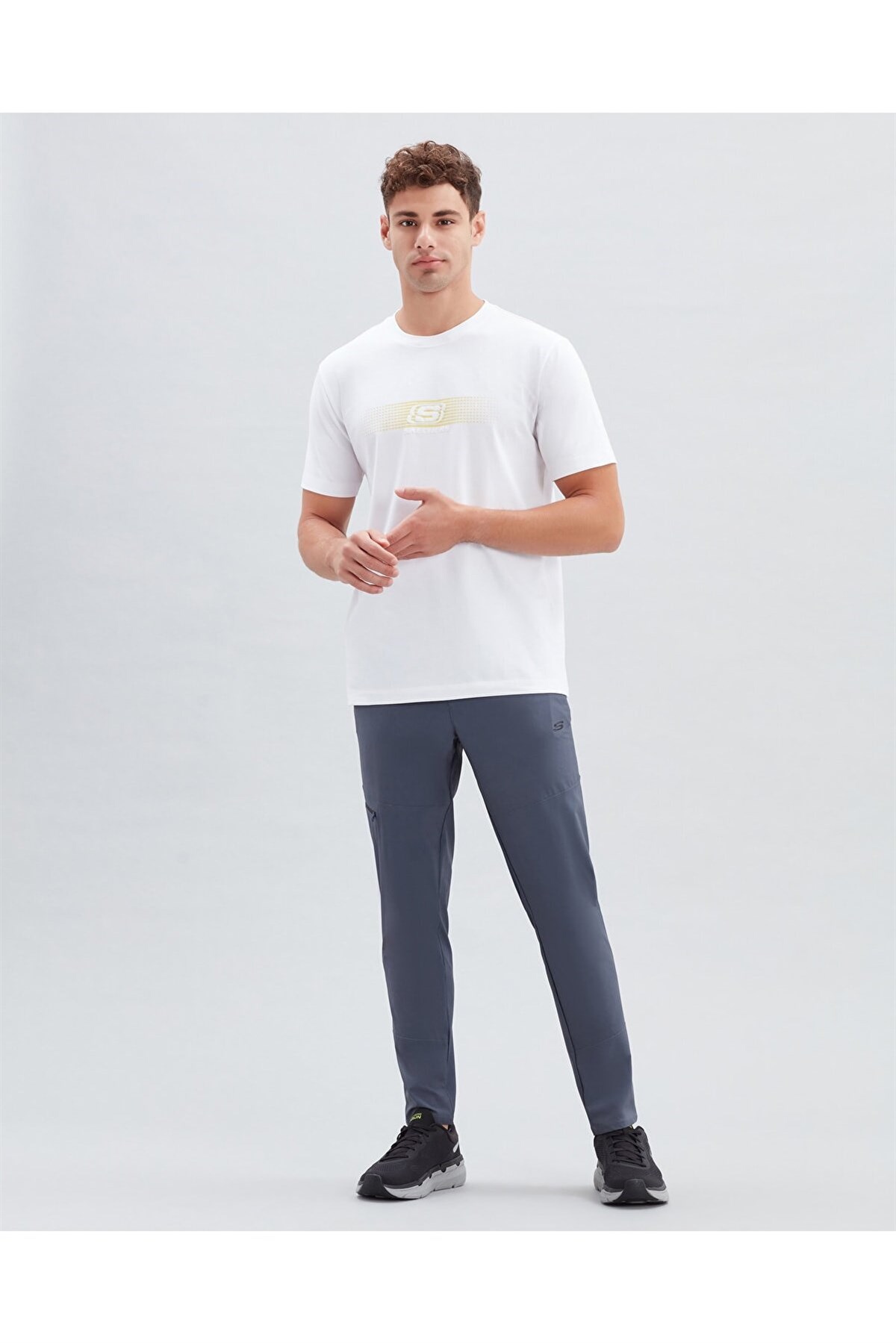 SKECHERSTişörtSkechers M Big Logo T-Shirt Erkek Tişört S222260-102 Off White