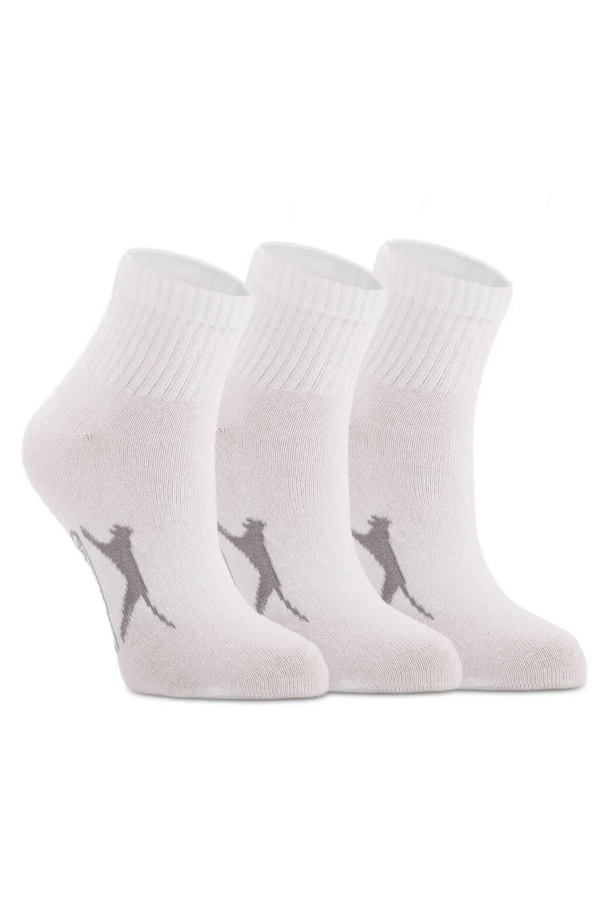 SLAZENGERÇorapSlazenger Jadon 3'lü Kısa Unisex Çorap SX22CK002-000BEYAZ