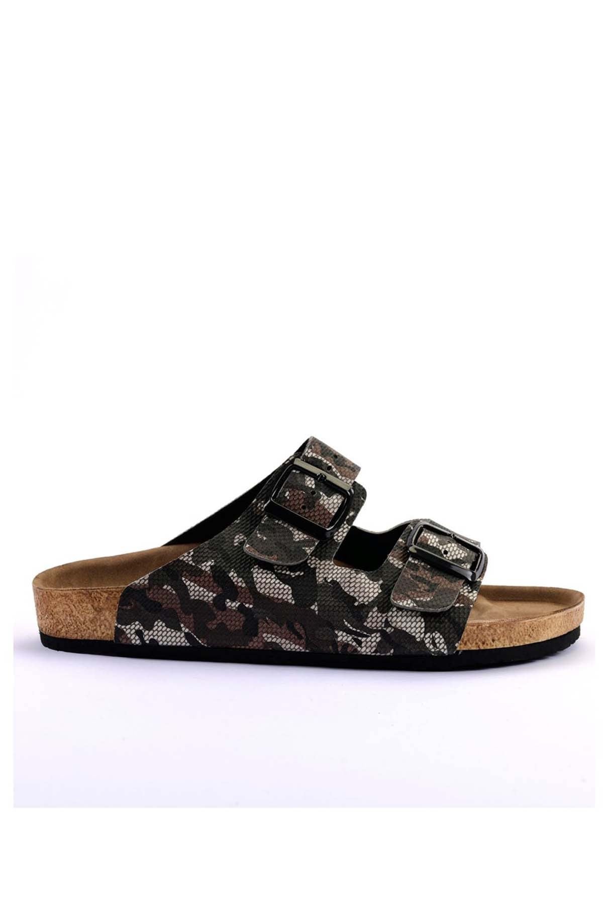 Slazenger Lens M Erkek Terlik Ayakkabı SA10SE009-500XSİYAH CAMO
