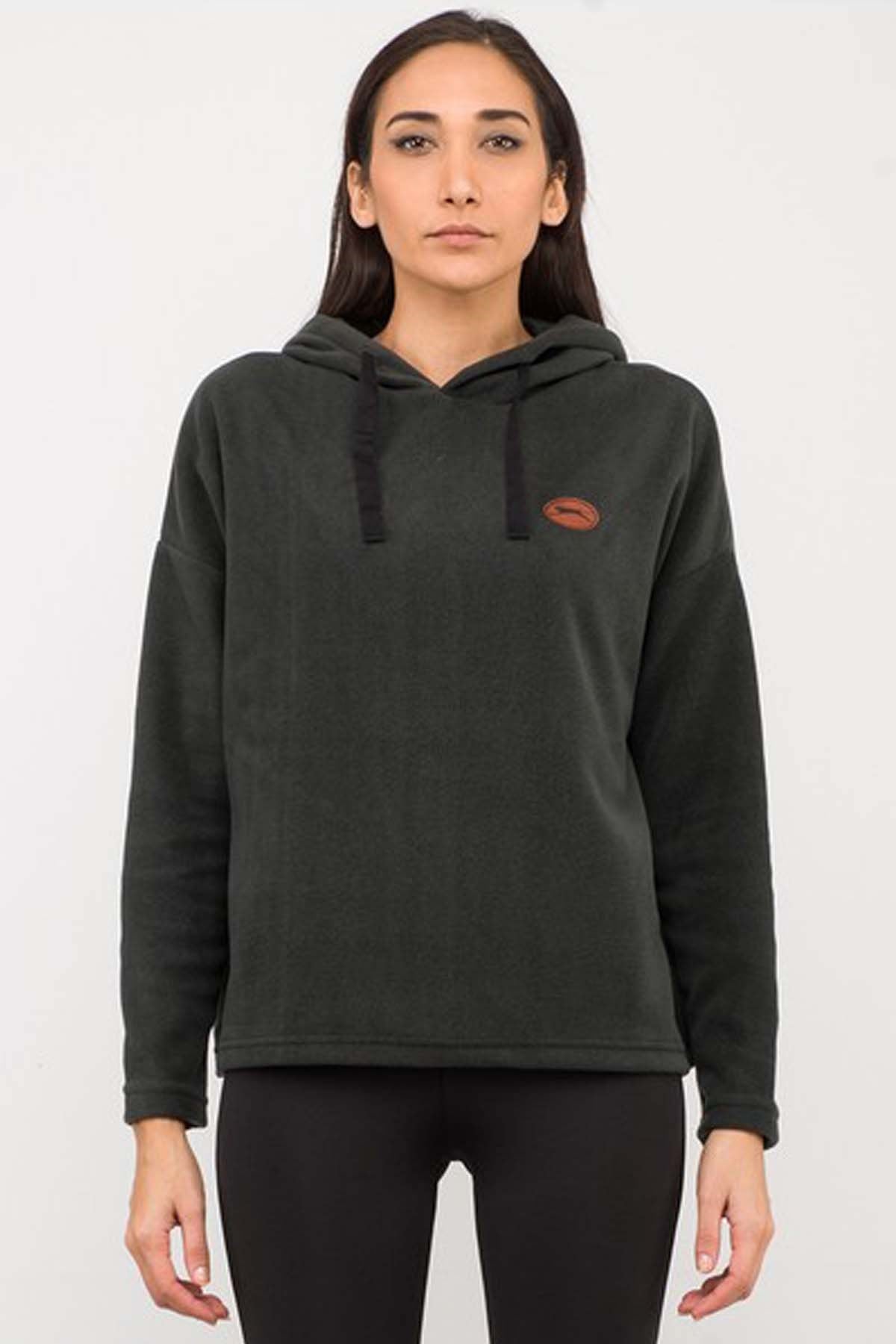 Slazenger ONIX Kadın Polar Sweatshirt ST29WK003-800HAKI