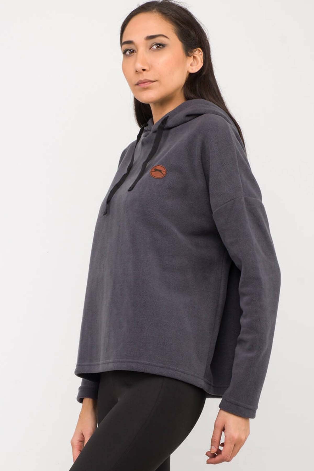 Slazenger ONIX Kadın Polar Sweatshirt ST29WK003-230K.GRI
