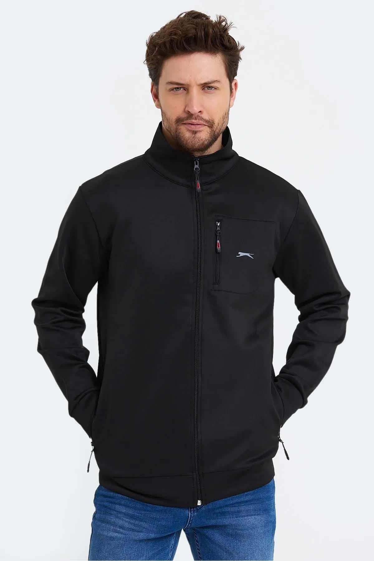 SLAZENGERSweatshirtSlazenger Seek Sweatshirt Erkek Sweatshirt ST13WE017-500Siyah
