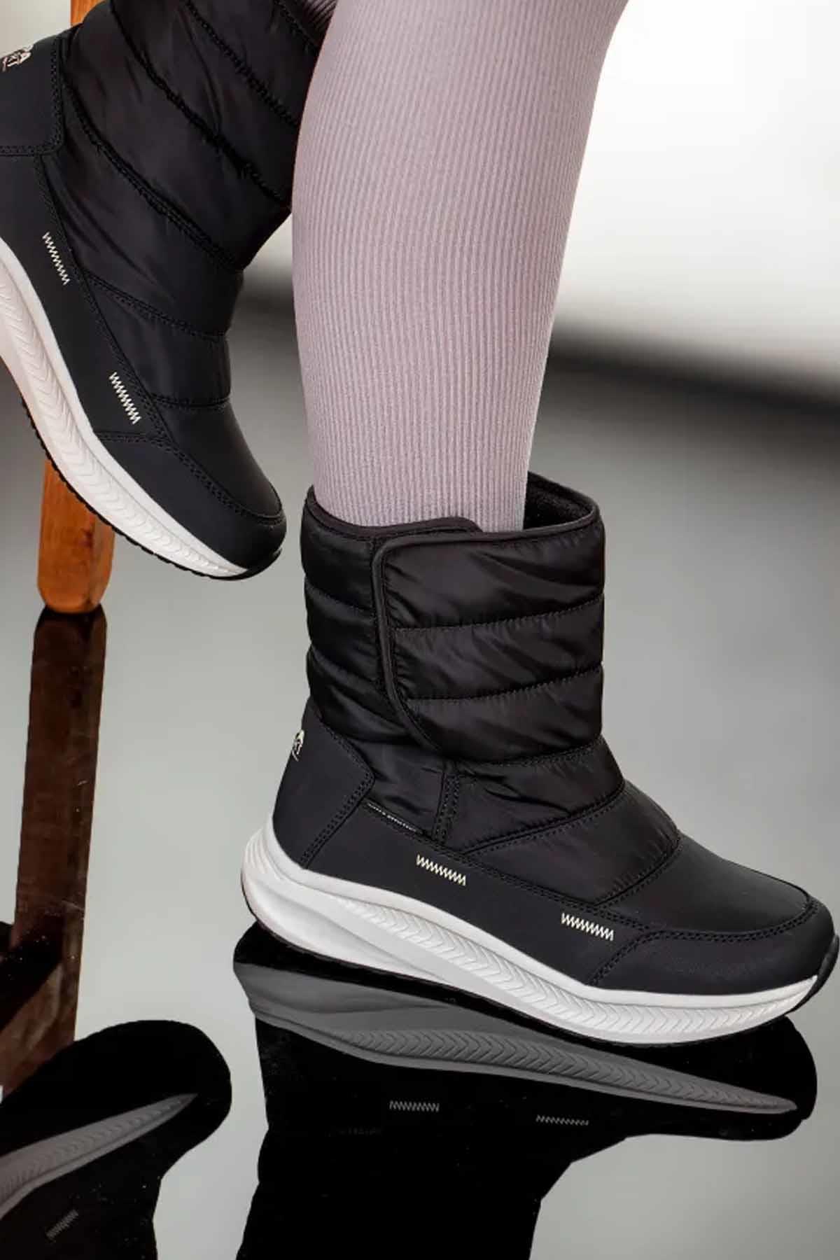U.S. POLO ASSNBotU.S Polo Assn. Kadın Kar Botu Kadın Bot Ayakkabı 1013922386-8Siyah-Byz