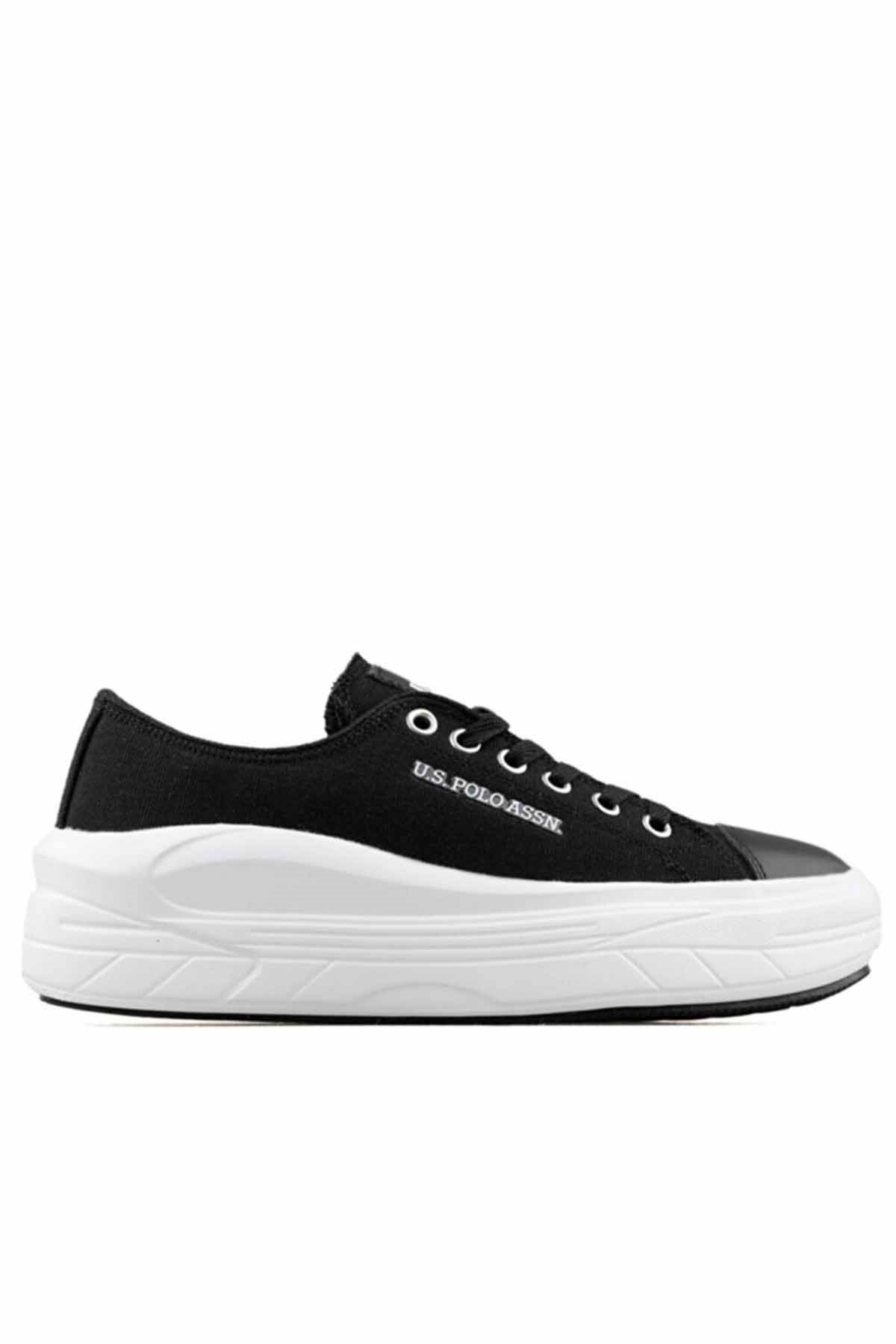 U.S. POLO ASSNGünlük SporU.S. Polo Cleme YüksekTaban (5cm) Canvas Sneaker Kadın Günlük Spor Ayakkabı USP500SIYAH-BYZ