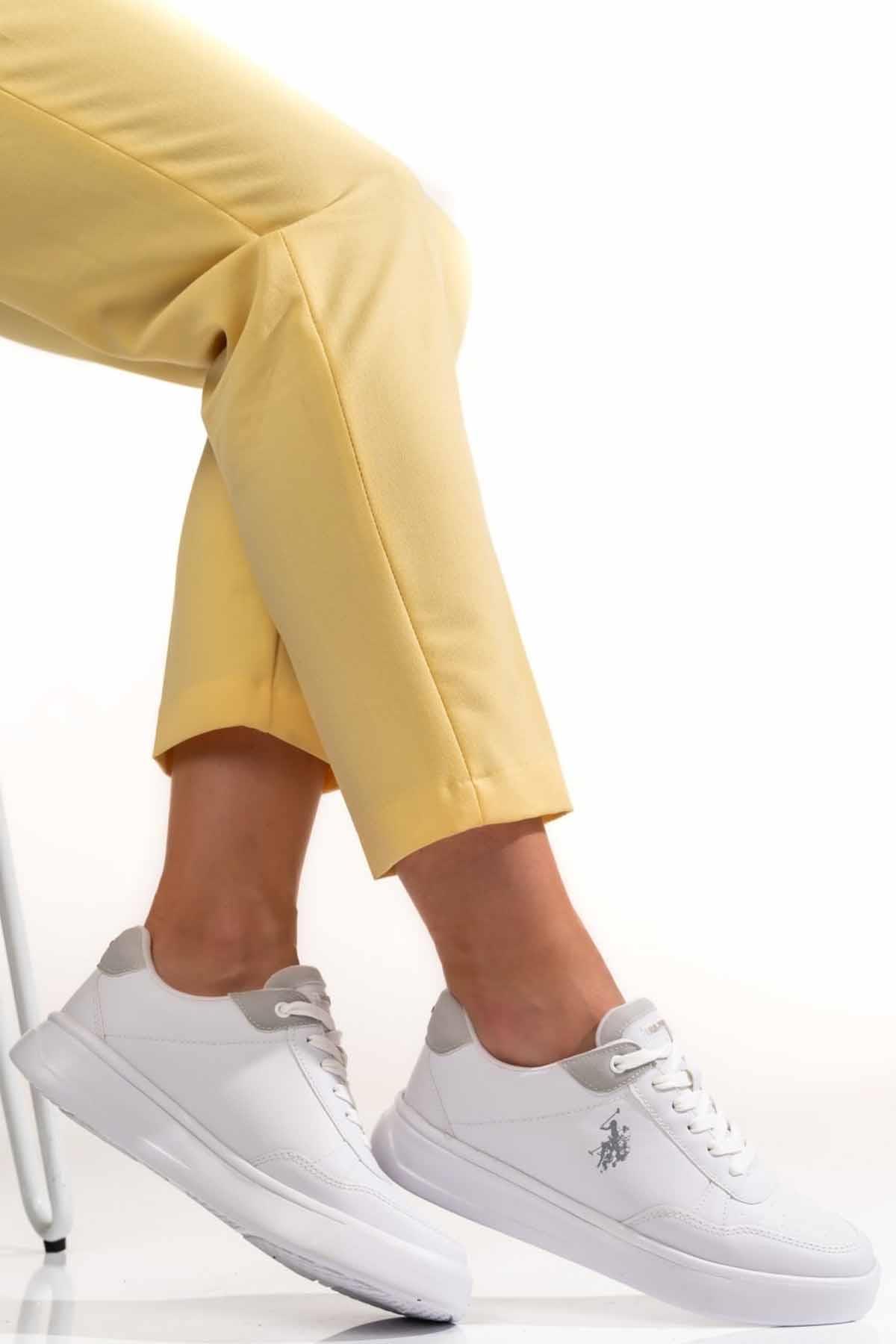 U.S. POLO ASSNGünlük SporUS Polo Assn.Kadın Beyaz Sneakers Elta B-9 Kadın Günlük Spor Ayakkabı USPA1020BEYAZ