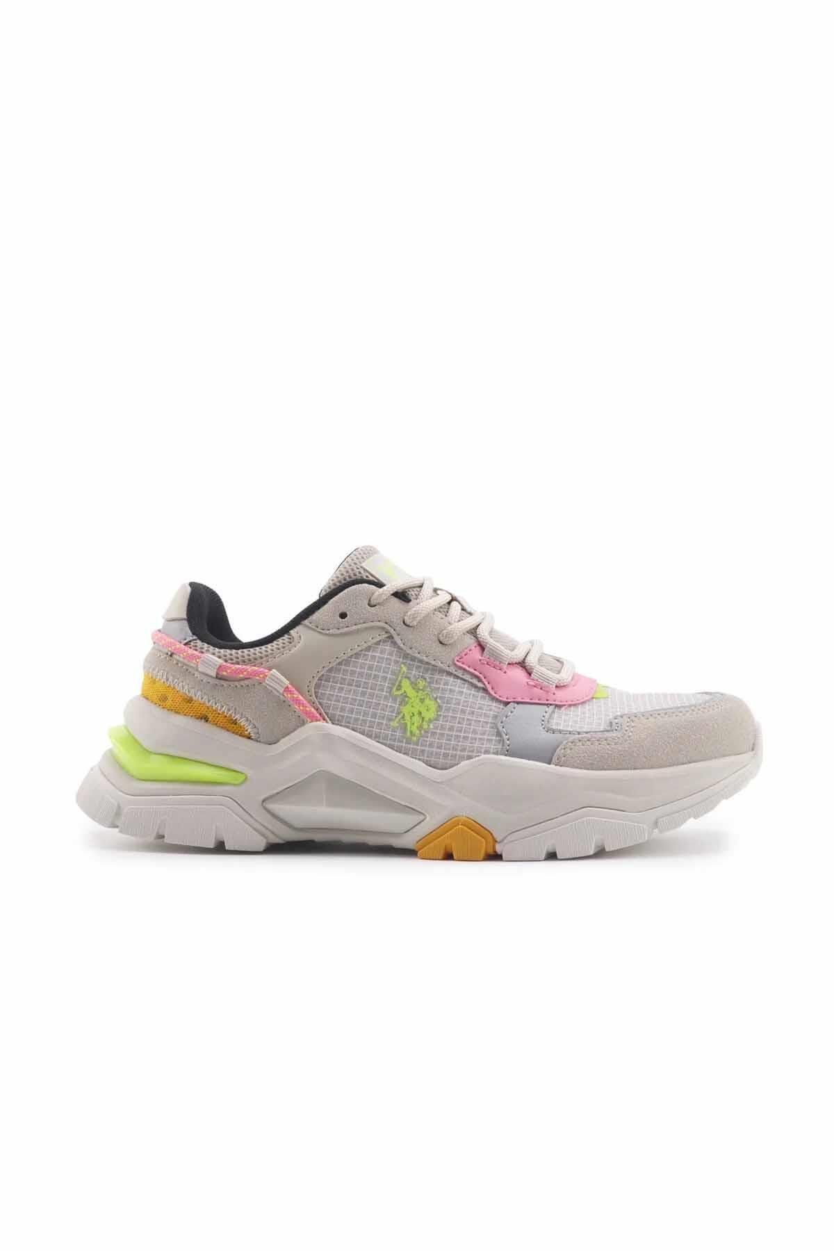 U.S. POLO ASSNSneakerU.S Polo Assn Kadın Spor Ayakkabı Premium Vıncent Kadın Sneaker Ayakkabı 101502370Bej
