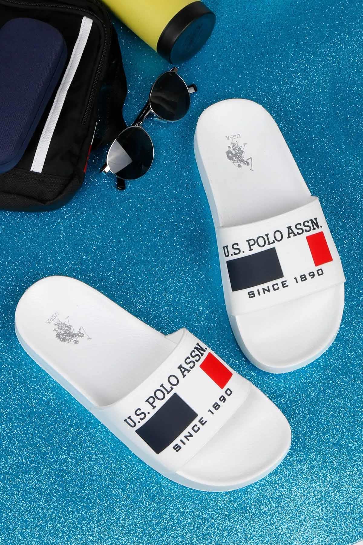 U.S. POLO ASSNTerlikU.S Polo Assn Nico Erkek Terlik Ayakkabı 101373187-1BEYAZ