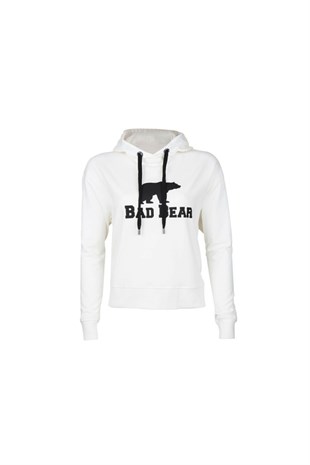 BAD BEARSweatshirtBad Bear Logo Hoodie Kadın Sweatshirt 21.04.12.012-C04OFF-WHITE
