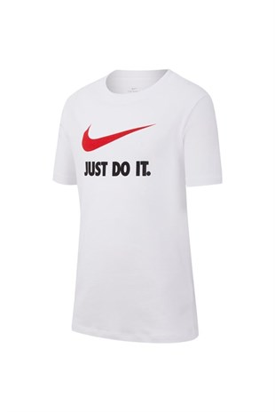 NIKETişörtNike Sportswear Big Kids' JDI T-Shirt Çocuk Tişört AR5249-100-BEYAZ