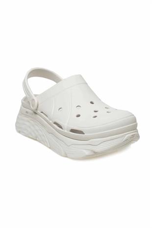 SKECHERSSandaletSkechers MAX CUSHIONING FOAMIES Kadın Sandalet Ayakkabı 111127 WHT Beyaz