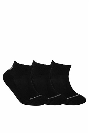 Skechers SKX Padded Mid  Cut Socks 3 Pack Unisex Çorap S192136 001