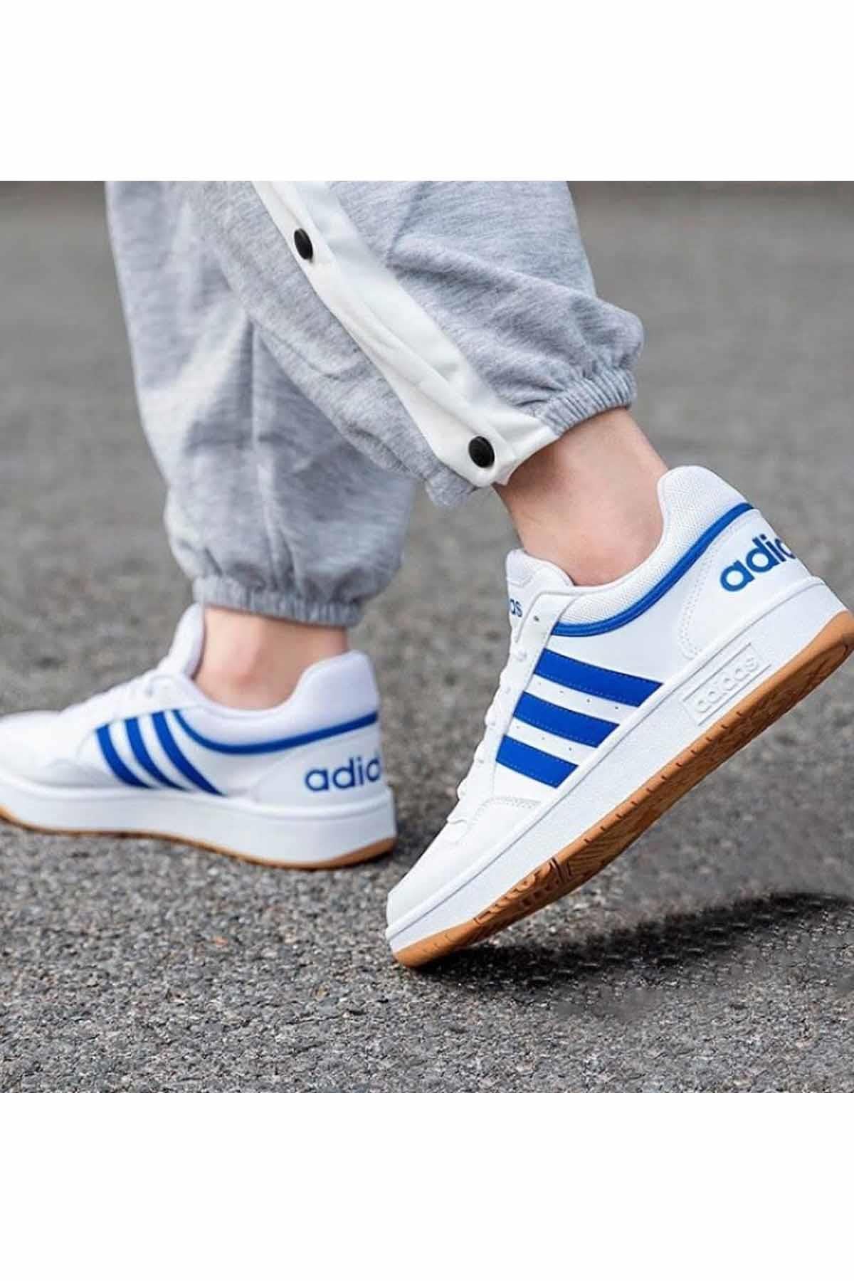 ADIDASSneakerAdidas Hoops 3.0 Erkek Sneaker Ayakkabı GY5435Beyaz-Mavi