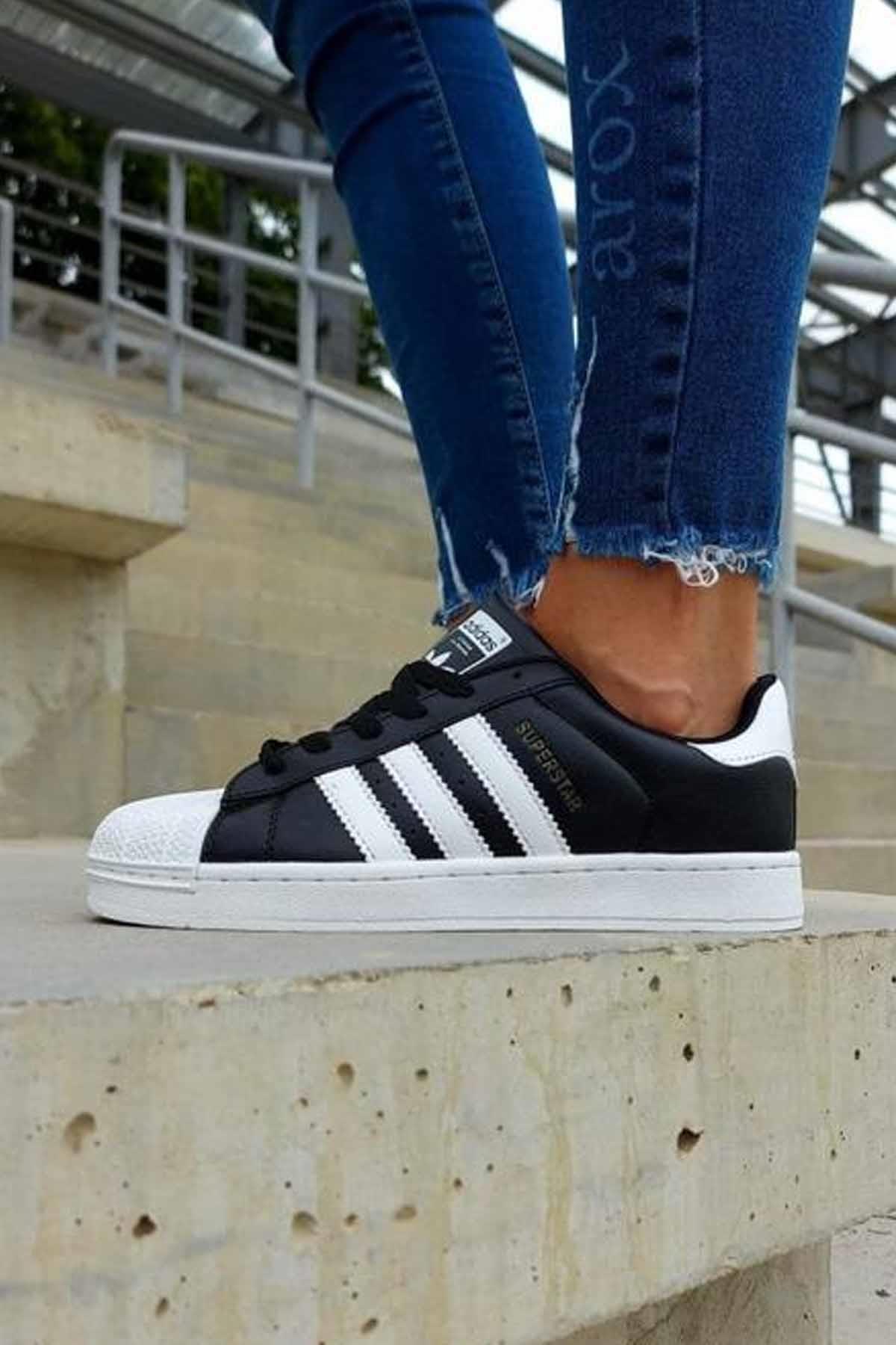ADIDASSneakerAdidas Super Star W Kadın Sneaker Ayakkabı FV3286Siyah-Byz