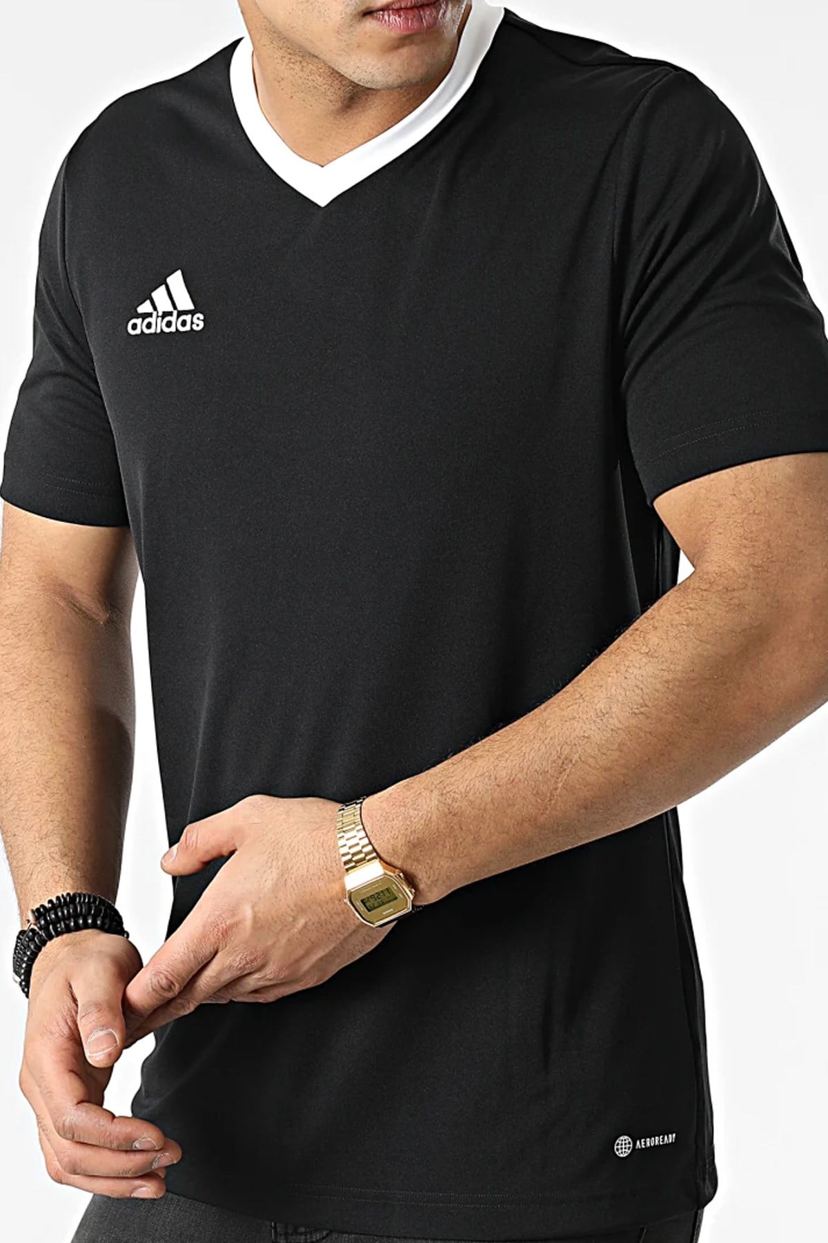 ADIDASTişörtAdidas ENT22 JSY V Yaka Erkek Tişört HER1573Siyah