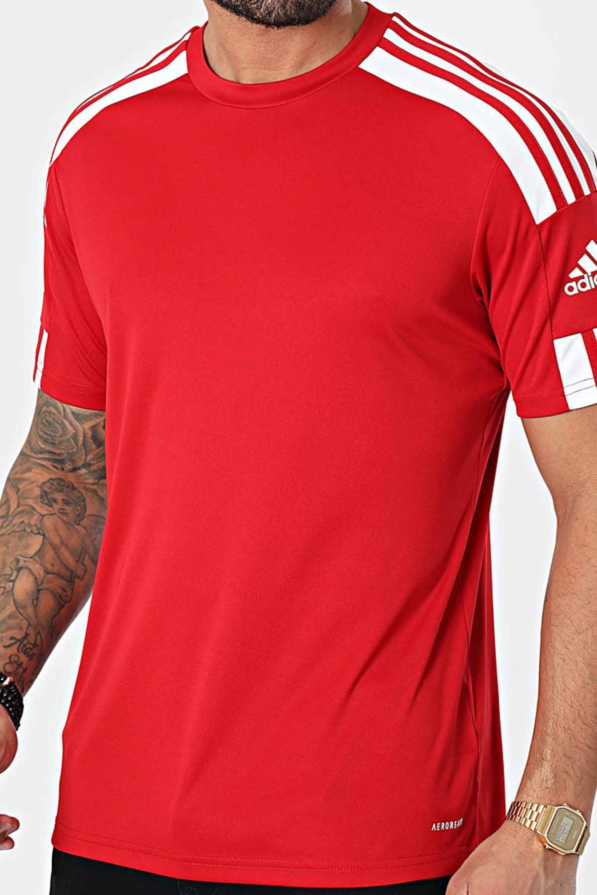 ADIDASTişörtAdidas SQUAD 21 JSY SS Erkek Tişört GNR5722KIRMIZI