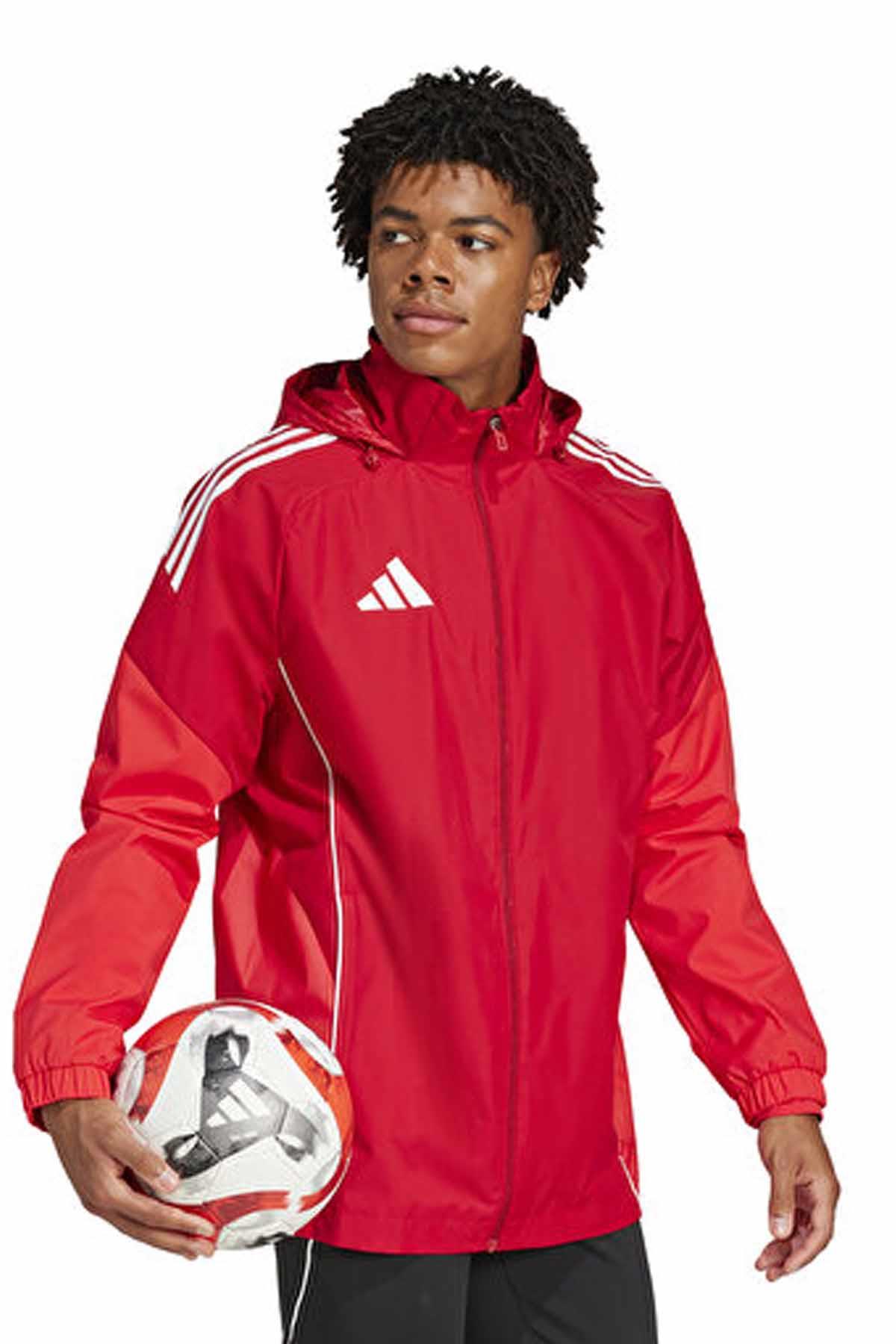 Adidas Erkek Yağmurluk Erkek Yağmurluk JI6503KIRMIZI