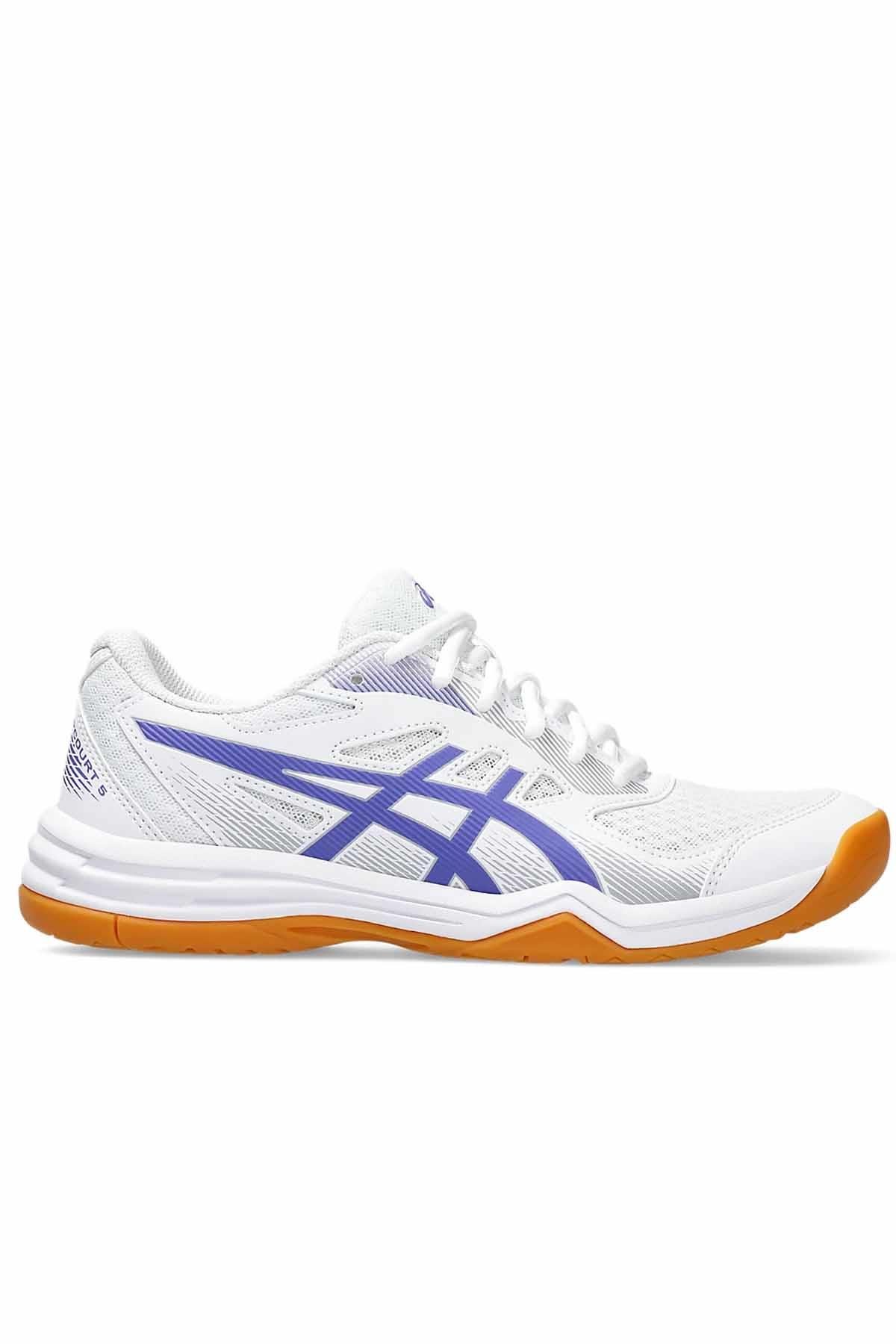 ASICSVoleybolAsics Upcourt 5 Kadın Voleybol Ayakkabı 1072A088-103Beyaz/Mavi