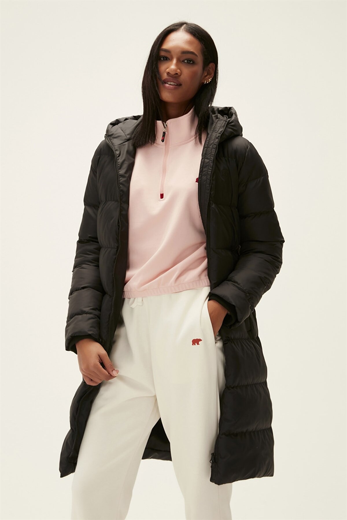 BAD BEARMontBad BearWayfarer Puffer Kadın Mont 22.04.15.001NIGHT