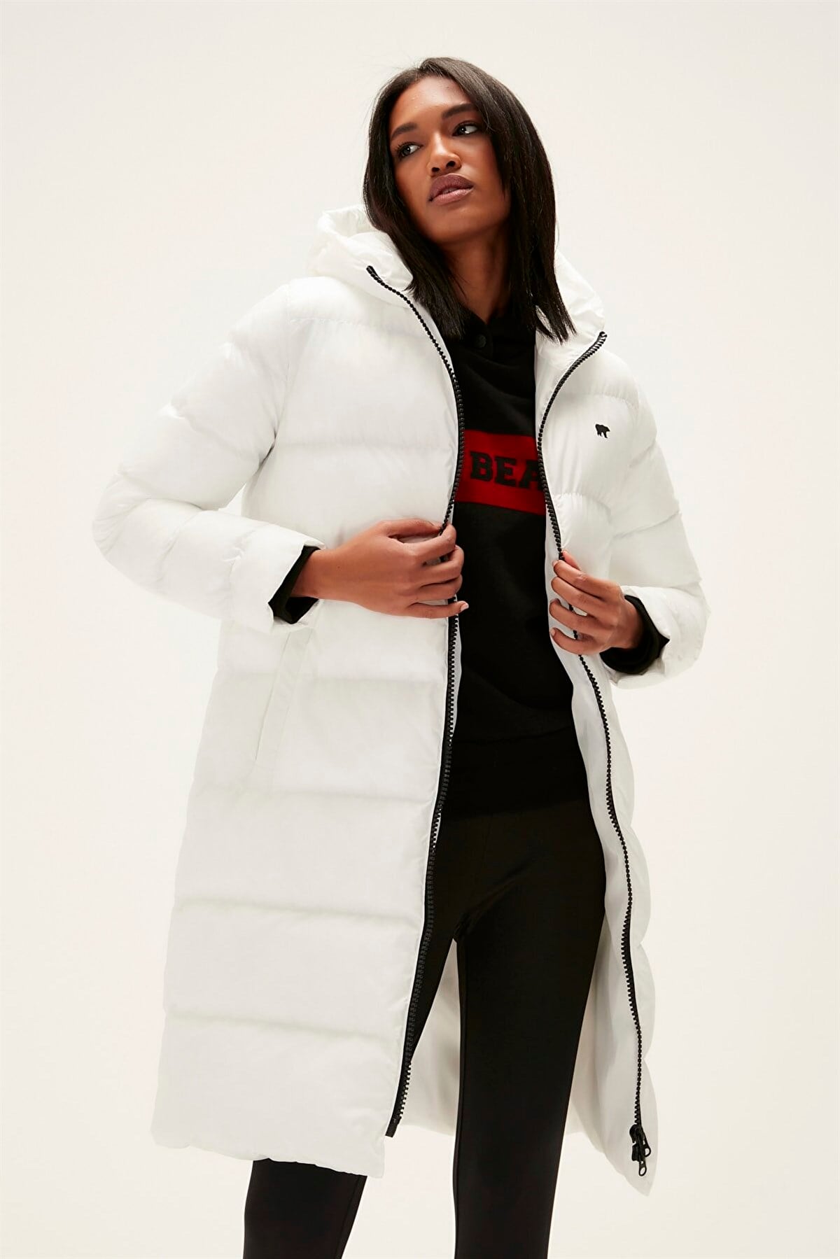 BAD BEARMontBad BearWayfarer Puffer Kadın Mont 22.04.15.001BEYAZ