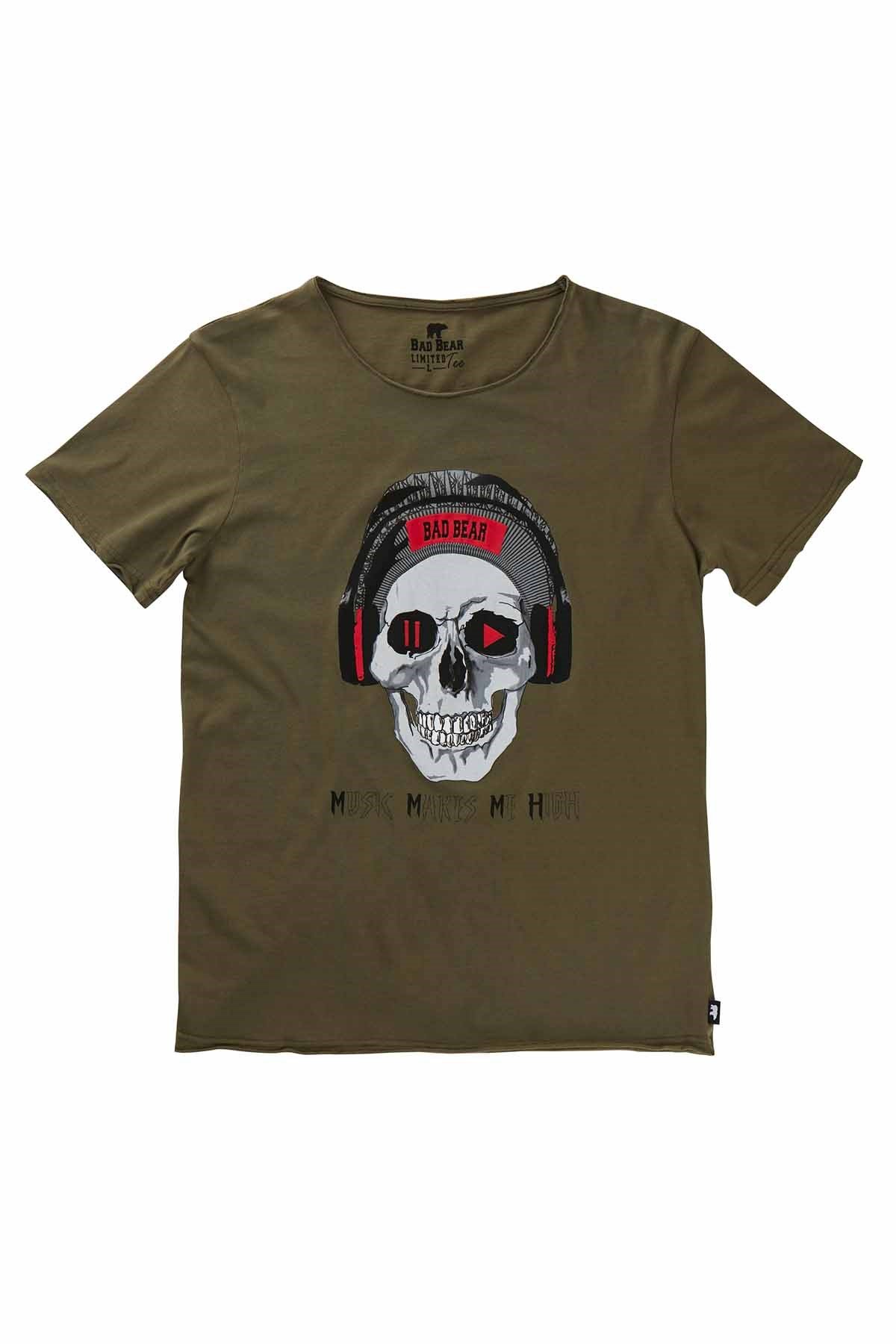 Bad Bear PLAY/PAUSE TEE Erkek Tişört 19.01.07.022KHAKI