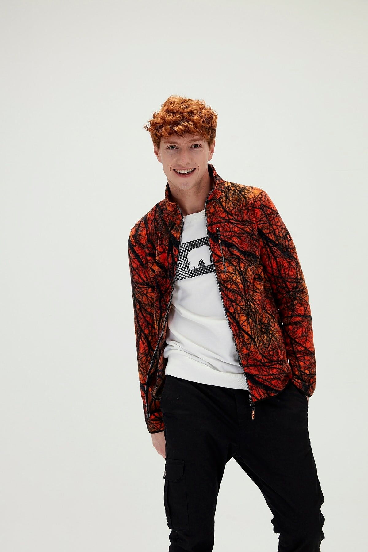 BAD BEARPolar CeketBad Bear Equinox Full Zip  Polar Erkek Polar Ceket 21.02.21.003-C38ORANGE