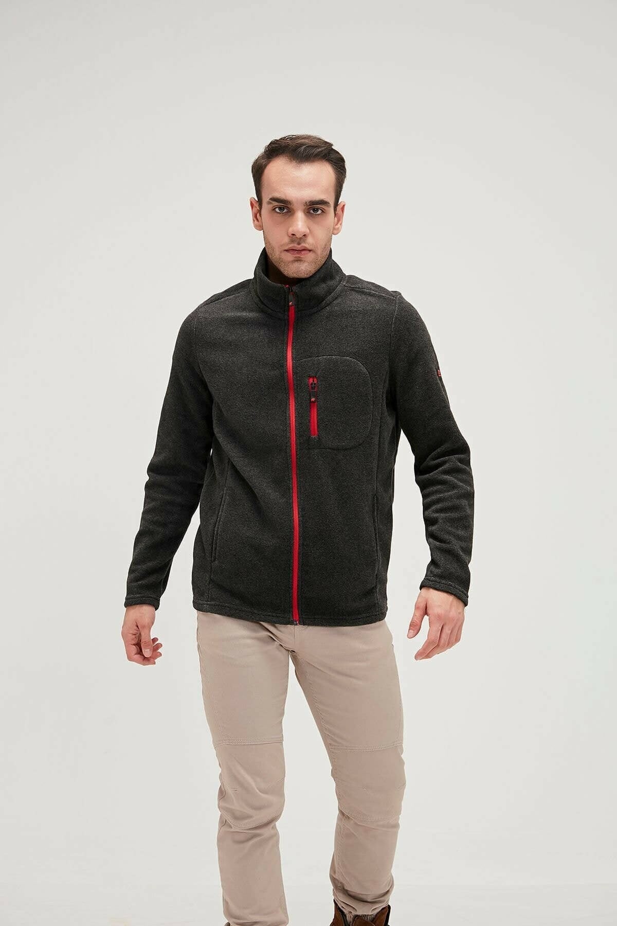 BAD BEARPolar CeketBad Bear Husky Full-Zip Polar Erkek Polar Ceket 19.02.21.007-C02RAVEN