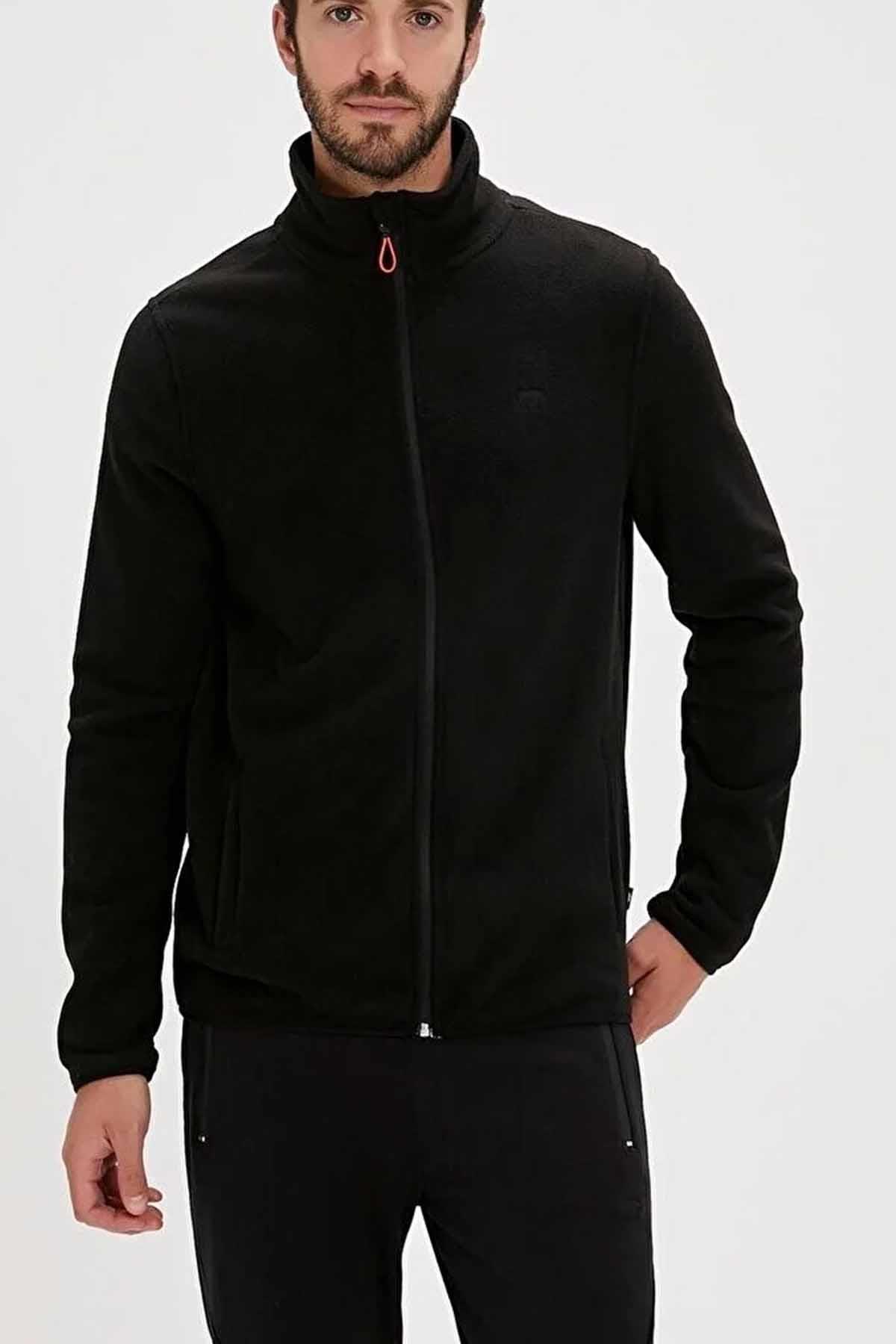 BAD BEARPolar SweatshirtBad Bear Bowie Full-Zip Polar Jacket Erkek Polar Sweatshirt 23.02.21.001NIGHT