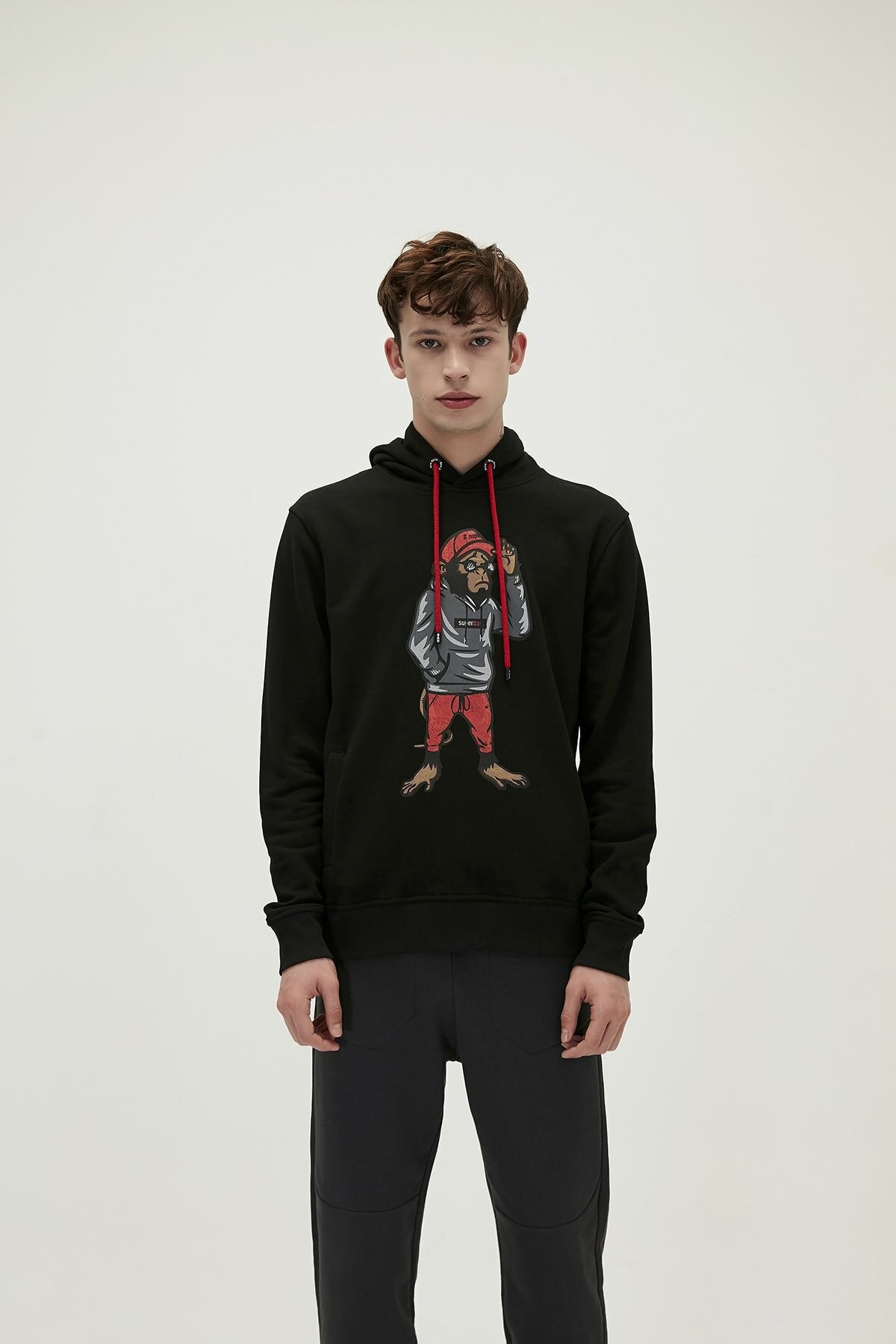 BAD BEARSweatshirtBad Bear Ape Hoodie Erkek Sweatshirt 21.02.12.012-C01NIGHT