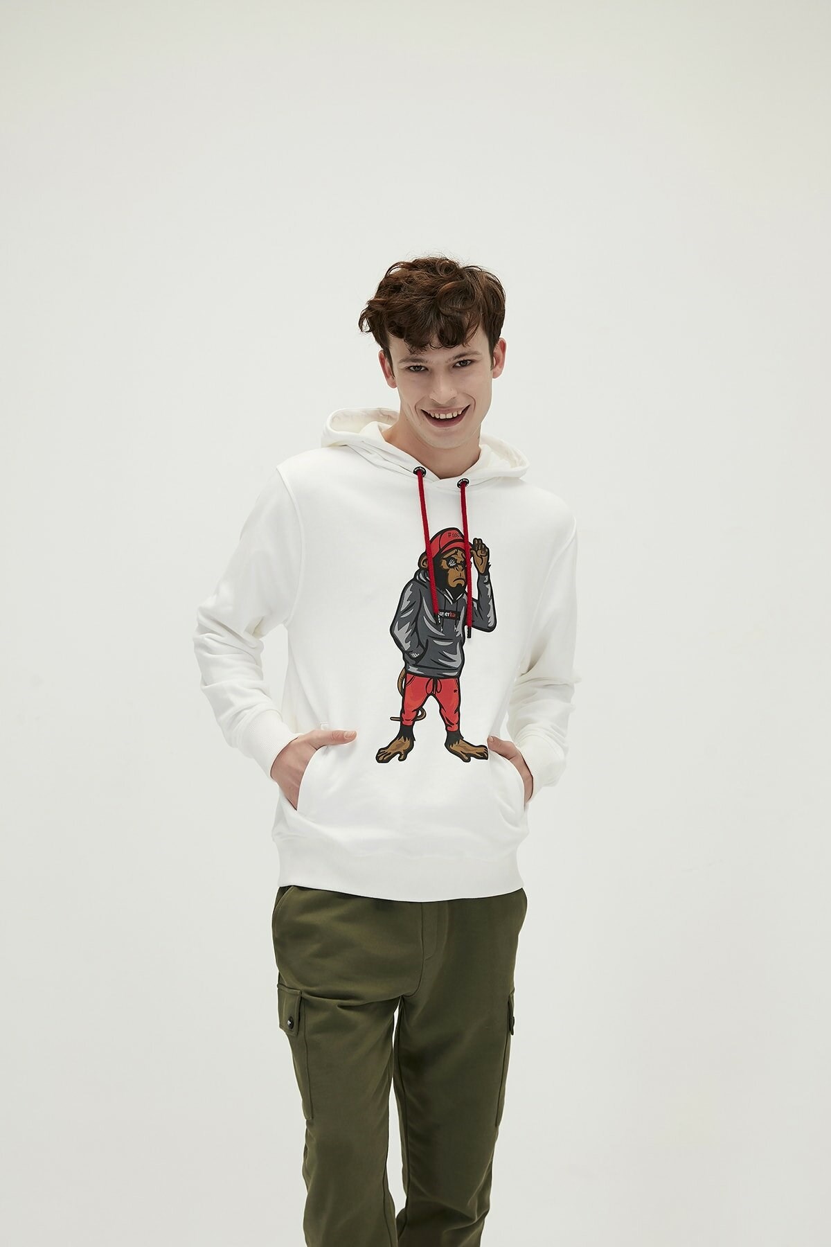 BAD BEARSweatshirtBad Bear Ape Hoodie Erkek Sweatshirt 21.02.12.012-C04OFF-WHITE
