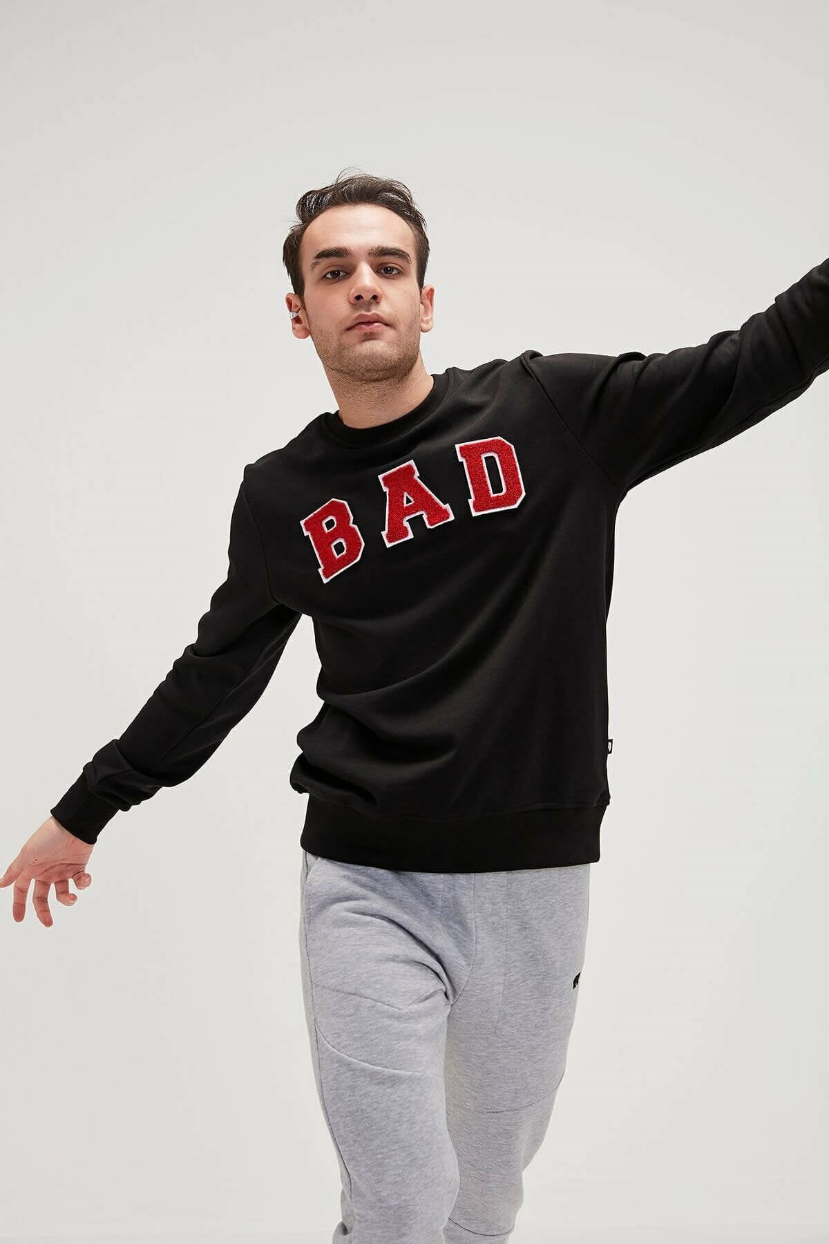 BAD BEARSweatshirtBad Bear Bad Convex Crewneck Erkek Sweatshirt 19.02.12.003-C01NIGHT