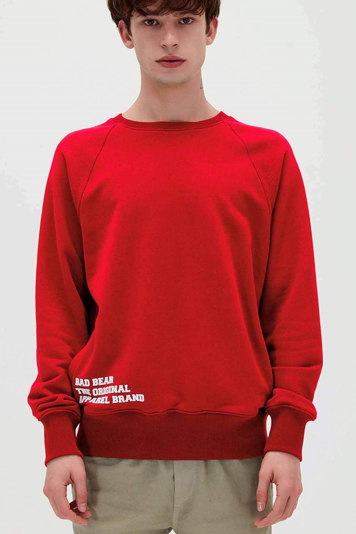 BAD BEARSweatshirtBad Bear Brandal Crewneck Erkek Sweatshirt 21.02.12.009-C54CRIMSONRED