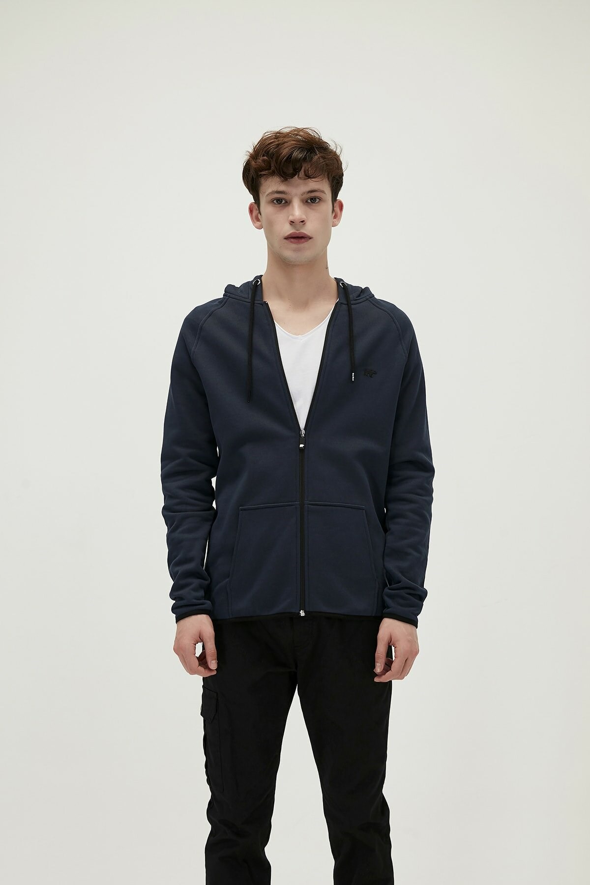 BAD BEARSweatshirtBad Bear Offense Full-Zip Erkek Sweatshirt 21.02.12.027-C07NAVY