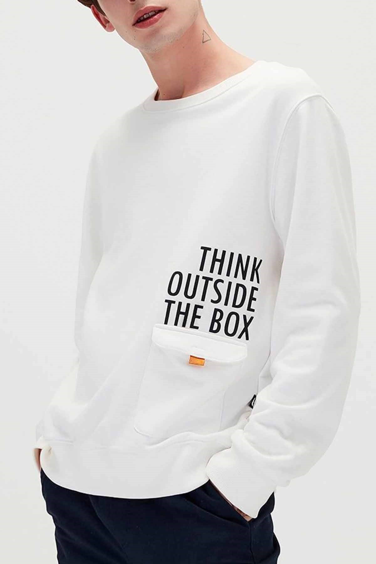 BAD BEARSweatshirtBad Bear Outside Crewneck Erkek Sweatshirt 21.02.12.010-C04OFF-WHITE