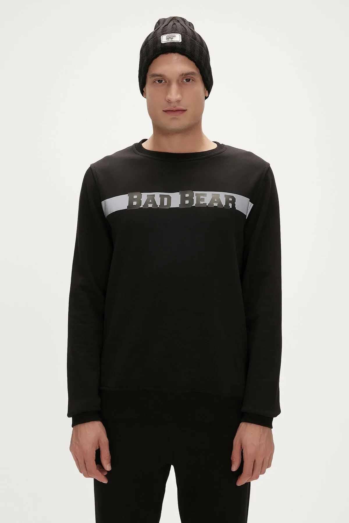 BAD BEARSweatshirtBad Bear Reflect Bear Crewneck Erkek Sweatshirt 23.02.12.021NIGHT