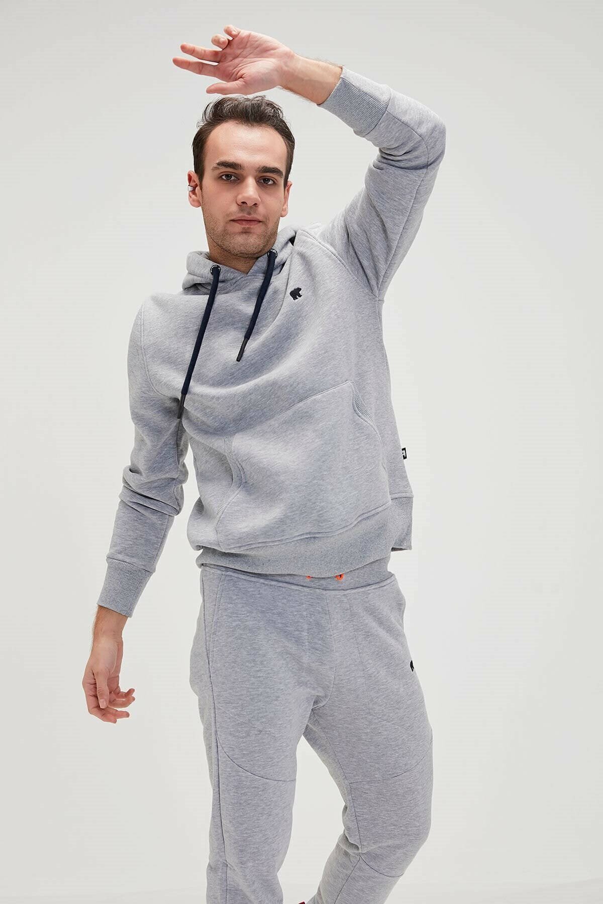 BAD BEARSweatshirtBad Bear Simple Hoodie Erkek Sweatshirt 20.02.12.019-C19GRAYMELANG