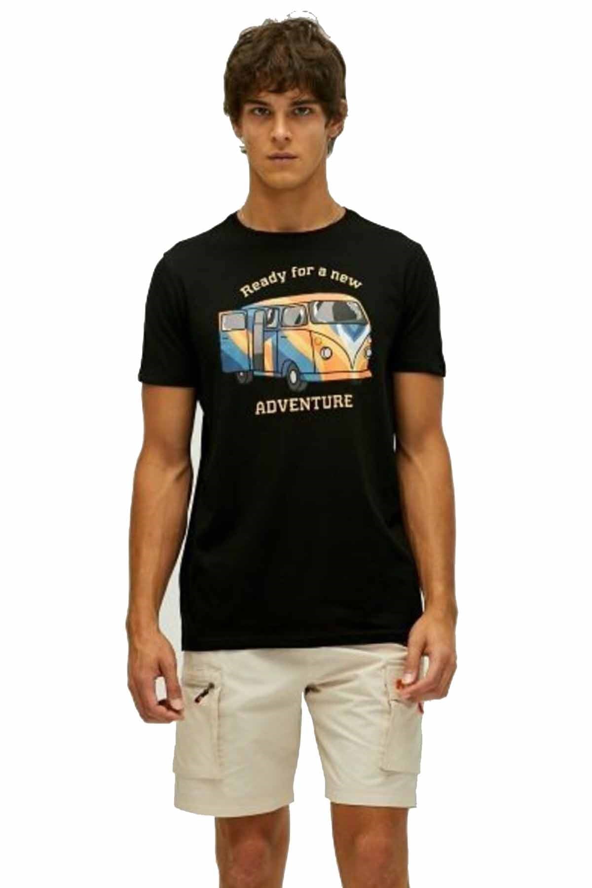BAD BEARTişörtBad Bear Adventura T-Shirt Erkek Tişört 22.01.07.040NIGHT