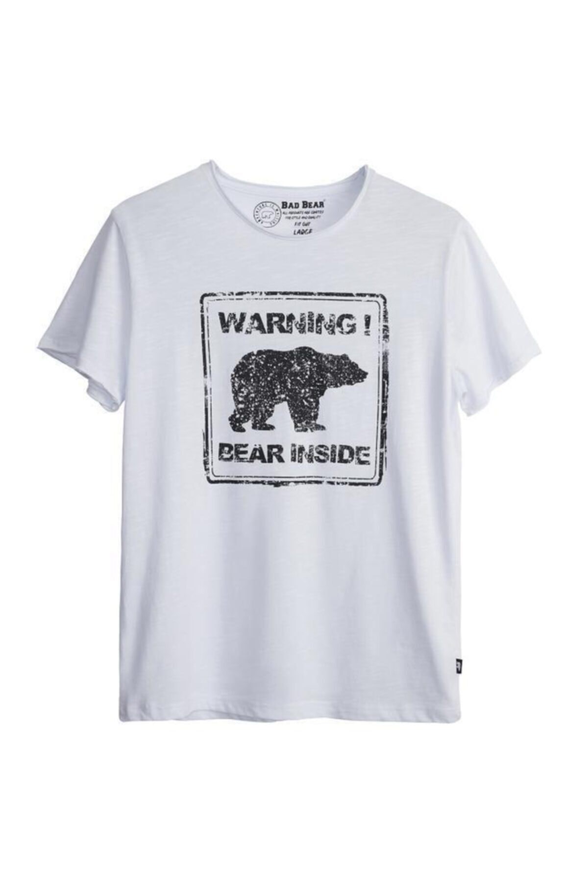 BAD BEARTişörtBad Bear Attention Tee Erkek Tişört 21.01.07.003-Off-White
