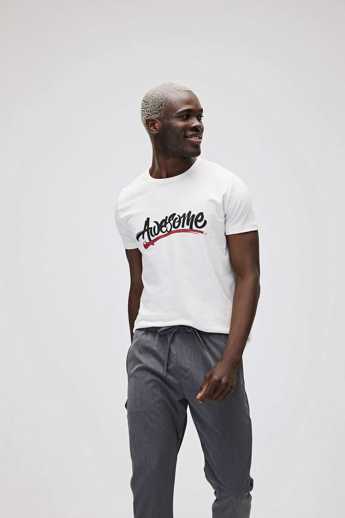 BAD BEARTişörtBad Bear Awesome Tee Erkek Tişört 21.01.07.004Off-White