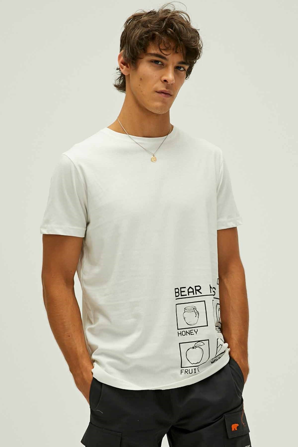 BAD BEARTişörtBad Bear Bear Needs T-Shirt Erkek Tişört 22.01.07.016Off-White