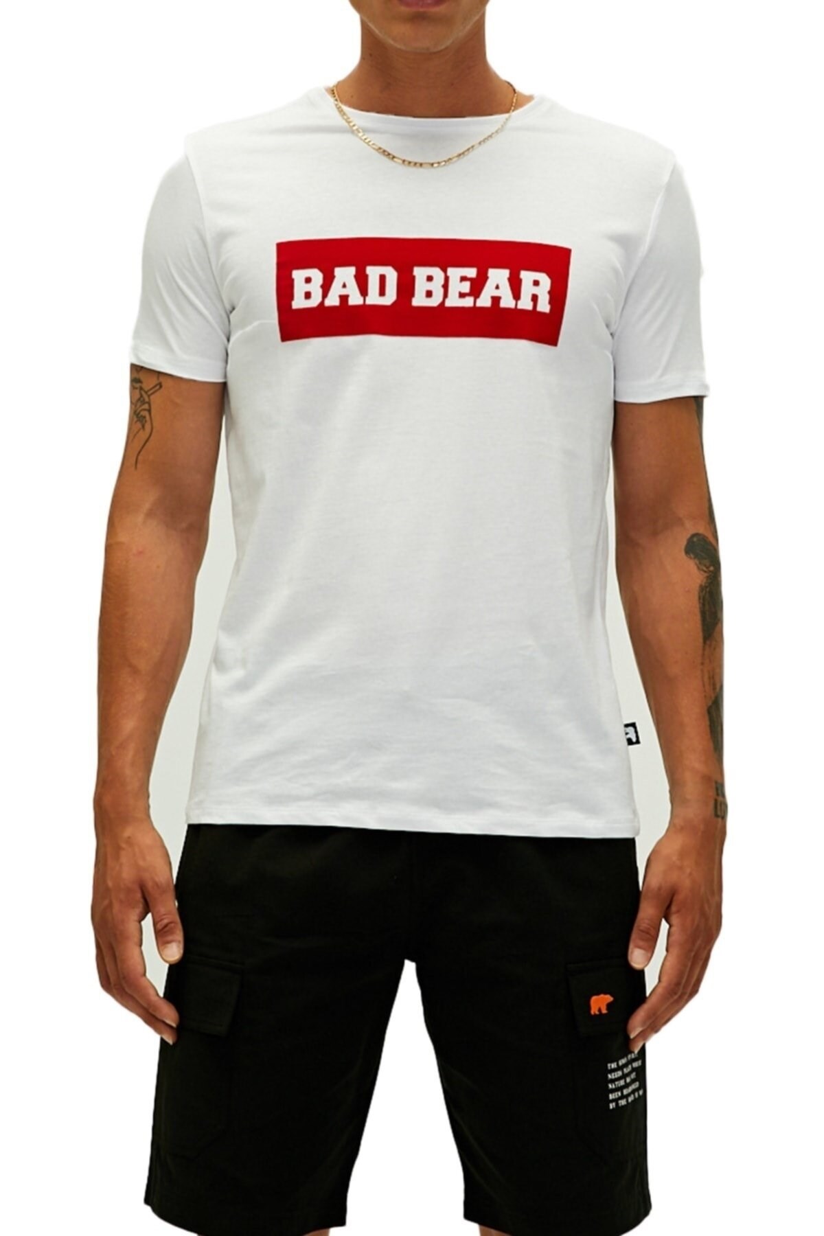 BAD BEARTişörtBad Bear Flog Erkek Tişört 22.01.07.013OFF-WHITE