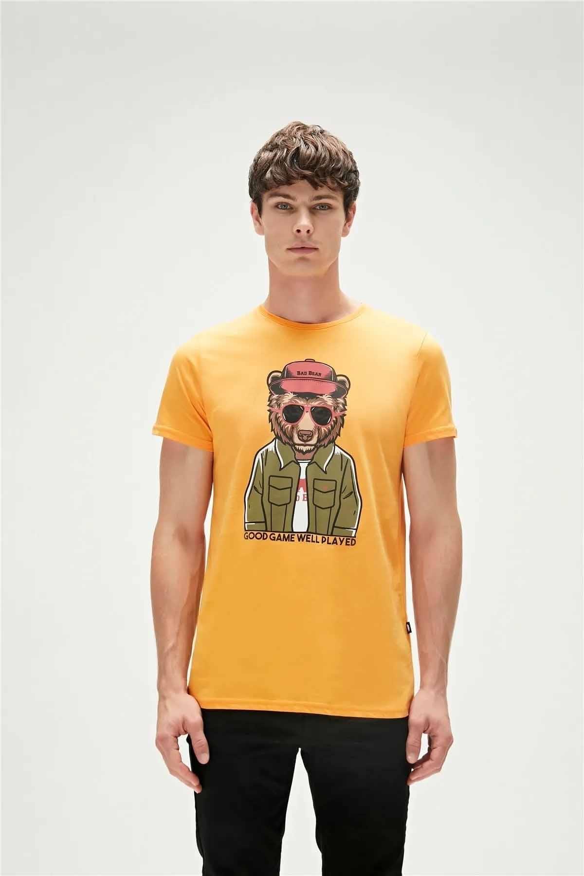 BAD BEARTişörtBad Bear Good Game T-Shirt Erkek Tişört 23.01.07.009MUSTARD