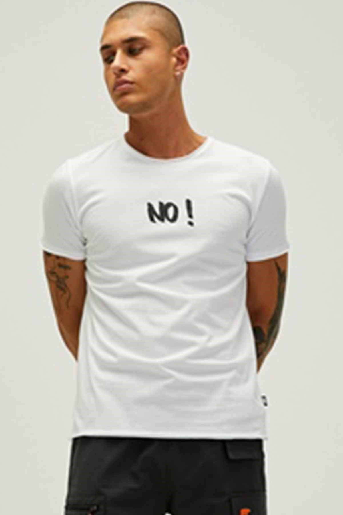 BAD BEARTişörtBad Bear No T-Shirt Erkek Tişört 22.01.07.012OFF-WHITE