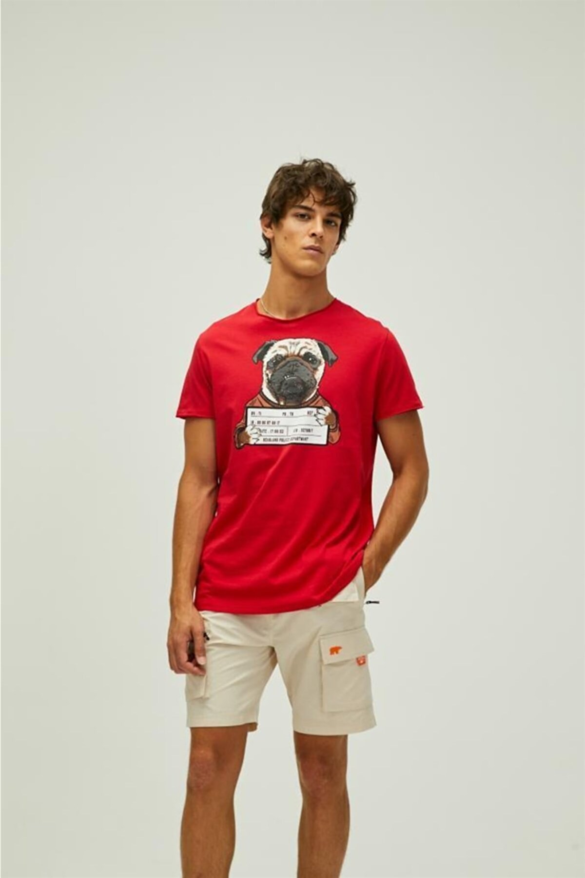 BAD BEARTişörtBad Bear Pug Erkek Tişört 22.01.07.006CRIMSONRED