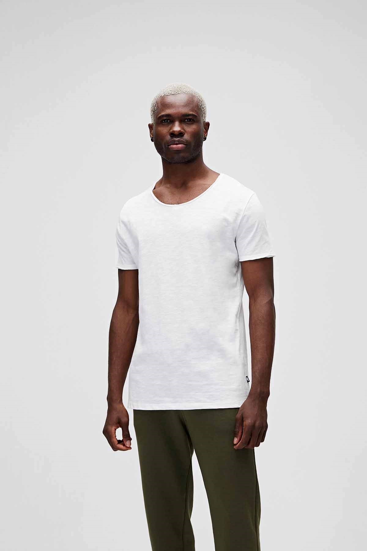 BAD BEARTişörtBad Bear V-NECK TEE Erkek Tişört 18.01.07.012OFF-WHITE
