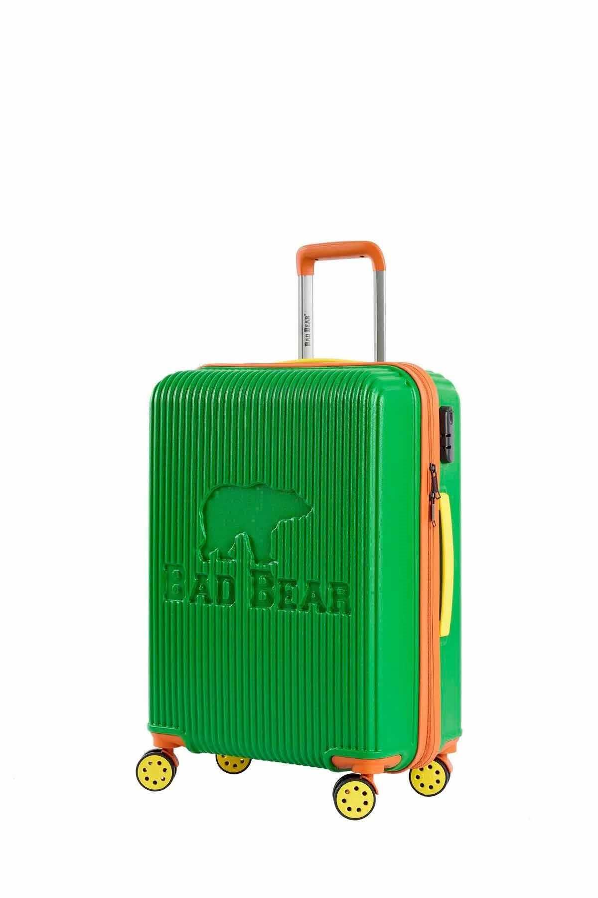 BAD BEARValizBad Bear LOGO SUITCASE 64L Unisex Valiz 23.01.80.002GREEN