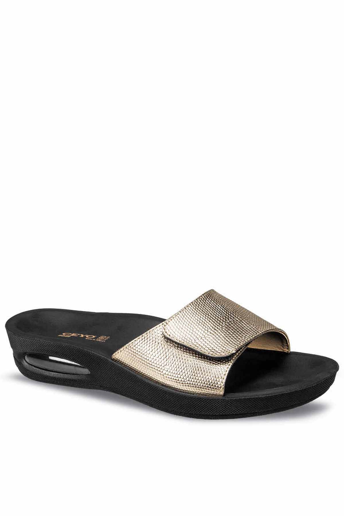 Ceyo 9948 Kadın Terlik Ayakkabı 01558PLATIN