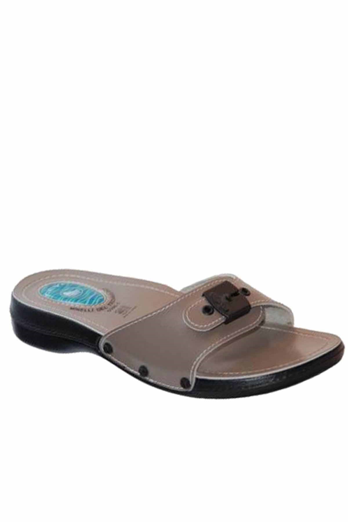 CEYOTerlikCeyo 6500-1 Kadın Terlik Ayakkabı 01457VIZON